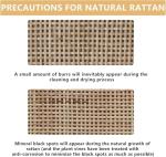 51" Rattan Dresser for Bedroom, 6 Drawer Wide Dresser, Boho&Farmhouse Chest of Drawers, Clothes Storage Cabinet, Metal Handle&Wood Legs for Hallway, Living Room, Bedroom, Wood