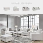 Signature Design by Ashley Maitelynn Contemporary Sofa with Accent Pillows, Reversible Cushions and Sloped Arms, Light Gray