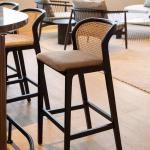 Rattan Luxury Bar Stools Nordic Minimalist Retro Designer Modern Bar Stools High Island Elegant Sillas De Barra Bar Furniture