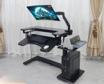 Bed laptop desktop computer desk bedside table lifting lazy table cockpit suspension bracket