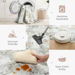 Carpelux 8x10 Area Rugs for Living Room, Abstract Neutral Large Washable Rug, Indoor Soft Non-Slip Floor Carpet for Bedroom Dining Room Home Decor, Brown/Grey