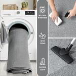 Large Modern Area Rugs for Living Room Bedroom, 6x9 Feet Grey Ultra Soft Solid Thickened Memory Foam Indoor Minimalist Carpets, Non-Slip Comfy Rugs for Boys Girls Nursery Kids Room Home Décor