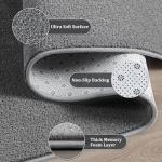 Large Modern Area Rugs for Living Room Bedroom, 6x9 Feet Grey Ultra Soft Solid Thickened Memory Foam Indoor Minimalist Carpets, Non-Slip Comfy Rugs for Boys Girls Nursery Kids Room Home Décor