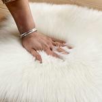 Area Rugs for Living Room Super Soft Faux Sheepskin Area Rugs for Bedroom Floor Shaggy Plush Carpet Faux Rug Bedside Rugs