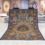 200x300cm Large Persian Carpets Silk High-end Tight Density Handmade Soft  Luxury Oriental Rugs  Living Room Bed ковер тонкий