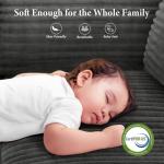 Vesgantti 106" Cloud Couch with Chaise, Deep Seat Fluffy Modular Sectional Sofa Corduroy Memory Foam Boneless Couches for Living Room Bedroom, No Assembly Required (Grey, Right-Facing Chaise)