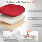 BestOffice Office Chair Ergonomic Cheap Desk Chair Mesh Computer Chair Lumbar Support Modern Executive Adjustable Stool Rolling Swivel Chair for Back Pain (Red)