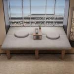 Bay Window With Coffee Table Solid Wood Bed Small Apartment Window Renovation Splicing Pull Connection Sofa Bed