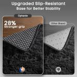 Ophanie Area Rugs 9x12 Living Room, Large Black Bedroom Carpet, Big Shag Indoor Thick Soft Nursery Rug, Fluffy Carpets for Boy and Girls Room Dorm Home Decor Aesthetic