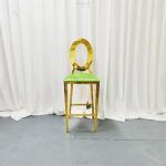 New Backrest Synthetic Leather Brass Metal Upholstered bar Stool High Chair Table Set Suppliers Luxury Club Silla bar