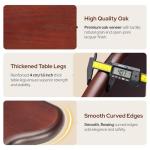 ARVORA Modern Glass Coffee Table, Mid Century Triangle Coffee Table for Living Room Bedroom Reception Office Tables