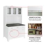 Metal Kitchen Sideboard Storage Cabinet Model Steel White Kitchen Cupboard Buffet Cabinets Designs