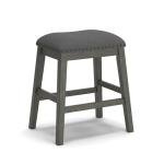 Signature Design by Ashley Caitbrook Rustic 24.4" Counter Height Upholstered Barstool, 2 Count, Gray