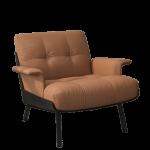 Designer Italian Simple Chair Balcony Bedroom Ergonomic Brown Chair Stretch Comy Cadeiras De Sala De Estar Nordic Furniture