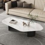 Hardcover Luxury Coffee Tables Modern Design Black Gold Coffee Table Italian Floor Mesa Auxiliar Living Room Furniture