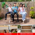 Deposit amount,Factory Wholesale Good Quality Modern Wpc Patio Table And Chairs Set Talking Dining Furniture