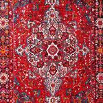 SAFAVIEH Vintage Hamadan Collection Area Rug - 8' x 10', Red & Multi, Oriental Traditional Persian Design, Non-Shedding & Easy Care, Ideal for High Traffic Areas in Living Room, Bedroom (VTH222A)