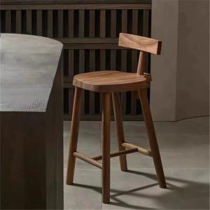 For Walnut Wooden Bar Stools Kitchen Luxury Minimalist Designer Dining Bar Stools High Counter Modern Banqueta Home Furniture