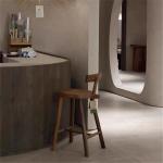 For Walnut Wooden Bar Stools Kitchen Luxury Minimalist Designer Dining Bar Stools High Counter Modern Banqueta Home Furniture