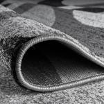 Rugshop Contemporary Abstract Circles Perfect for high Traffic Areas of Your Living Room,Bedroom,Home Office,Kitchen Area Rug 7'10" x 10'2" Gray