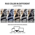 Rugshop Contemporary Abstract Circles Perfect for high Traffic Areas of Your Living Room,Bedroom,Home Office,Kitchen Area Rug 7'10" x 10'2" Gray