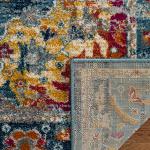 SAFAVIEH Madison Collection Area Rug - 9' x 12', Teal & Fuchsia, Boho Chic Medallion Design, Non-Shedding & Easy Care, Ideal for High Traffic Areas in Living Room, Bedroom (MAD154L)