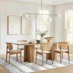 BESTSWEETIE 9x12 Area Rugs for Living Room Washable Moroccan Farmhouse Neutral Geometric Low Pile Non-Slip Soft Print Pattern Rug for Bedroom Kitchen Dining Room Entryway Black/Brown