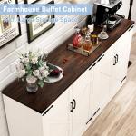 Sideboard Buffet Cabinet with Storage, 65’’ Large Farmhouse Buffet Table Coffee Bar Cabinets, Modern Accent Cabinet