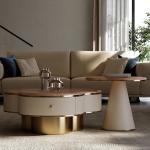 Luxury Set Coffee Tables Nordic Modern Nordic Mid Century Coffee Tables Premium Mesinhas De Cabeceira Furniture Living Room