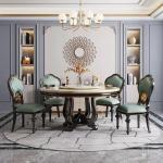 Funky Luxury Design Dining Tables Chairs Bistro Modern Marble Kitchen Center Dining Tables Round Conference Hotel Furniture