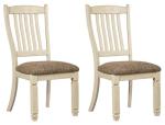Signature Design by Ashley Bolanburg 20" Upholstered Dining Room Chair, Set of 2, Antique White