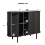 Sideboard Buffet Cabinet with Storage,40" Storage Cabinet with Sliding Door & Adjustable Shelf,Coffee Bar Cabinet Console Table