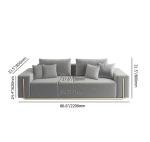 86" Linen Upholstered 3-Seater Sofa Couch for Living Room Apartment Lounge Modern 3 Seater Sofas Couches Chair home furniture