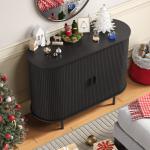 Sideboard Buffet Cabinet with Storage,40" Storage Cabinet with Sliding Door & Adjustable Shelf,Coffee Bar Cabinet Console Table