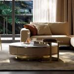 Luxury Decoration Coffee Table Round Clear Drawers Unique Side Table Aesthetic Small Center Mesa Auxiliar Lounge Suite Furniture