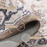 Lofus 8x10 Area Rugs for Living Room, Washable Area Rug, Rugs for Bedroom, Kitchen, Vintage Boho Carpet, Soft Non-Slip, Low Pile Large Area Rug for Office Dining Room, Floral Brown