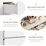 FACBOTALL Dresser for Bedroom, Modern White Dresser, Wood Chest of Drawers Nursery Dressers, with Storage, 7 Drawer Double with Handle Free, Large Storage Organizer for Living Room,White
