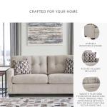 Signature Design by Ashley Mahoney Contemporary Tufted Sofa, Beige