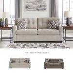 Signature Design by Ashley Mahoney Contemporary Tufted Sofa, Beige