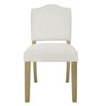 HomePop Open Back Upholstered Dining Chair - Cream Textured Woven (Single Pack)