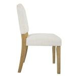 HomePop Open Back Upholstered Dining Chair - Cream Textured Woven (Single Pack)