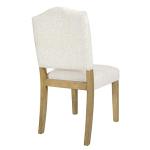 HomePop Open Back Upholstered Dining Chair - Cream Textured Woven (Single Pack)