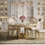 Luxury Design Marble Dining Tables Wood 6 Chairs Modern Center Dining Tables Living Room Mesas De Comedor Home Furniture