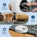 GarveeHome 8x10 Area Rugs, Washable Rugs for Living Room Non Slip Stain Resistant Ultra Soft Floral Rug, Boho Carpet Floor Mat for Bedroom Dining Room Nursery Playroom Office, Black