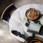 Luxury Decoration Coffee Table Round Clear Drawers Unique Side Table Aesthetic Small Center Mesa Auxiliar Lounge Suite Furniture