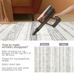 Miukiki 8x10 Area Rug for Living Room Moroccan Washable Rugs Non Slip Indoor Floor Carpet Foldable Large Soft Area Rug for Dining Room Bedroom with Low Pile(Grey,8'x10')