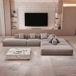 Luxury 7 Person Living Room Sofas Aesthetic Beige Floor Recliner Living Room Sofas Modular Bedroom Divano Moderno Furniture Home