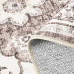 TOPRUUG Washable Oriental Area Rug - 9x12 Rugs for Living Room Soft Carpet for Bedroom Waterproof Floral Distressed Indoor Stain Resistant Non-Shedding Floor Carpets (Beige, 9x12)