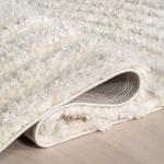 Nuloom Gloria Beige, 8' x 10', Abstract, Shag, Soft and Cozy, Plush, High Traffic, Stain Resistant, Easy Clean, Durable Area Rug for Bedroom, Living Room, Dining Space, Den, Foyer, Entryway