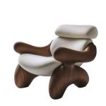 Beige Design Living Room Chairs Trending Italian Wooden Occasional Chairs Living Room Arm Ergonomic Fauteuils De Salon Furniture